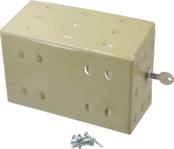 Value Collection - Steel Ring Base Thermostat Guard - 4-1/4" Inside Width x 3-9/16" Inside Depth x 6-3/4" Inside Height - Exact Tooling
