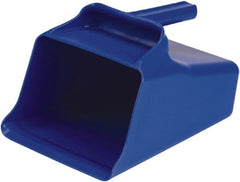 Remco - 128 oz Blue Polypropylene Flat Bottom Scoop - 8.7" Wide x 6.7" Deep Bowl, 11" OAL - Exact Tooling