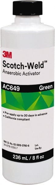 3M - 8 Fl Oz, Green Adhesive Activator - For Use with Threadlockers, Pipe Sealants, Retaining Compounds, Gasket Makers - Exact Tooling