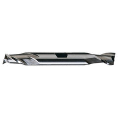 ‎17/32″ × 5/8″ × 1-1/8″ × 5″ RHS / RHC HSS HSS Double End 2-Flute Center Cutting Finishing End Mill - TiN - Exact Tooling
