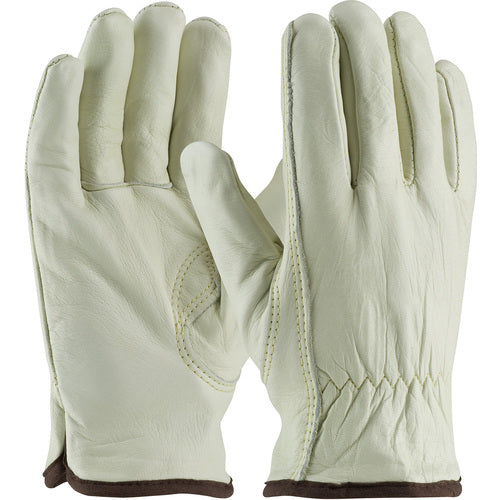 ‎77-265/L Insulated Drivers Gloves - Top Grain Cowhide Drivers - Regular - White Thermal Liner - Keystone Thumb - Exact Tooling