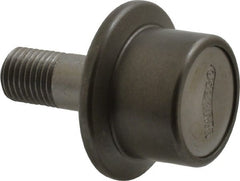 Osborn International - 1" Roller Diam x 25/32" Width, 7/16" Stud Diam x 1" Length, Flanged Concentric Stud Load Runner - Steel, 1/2" Thread Length, 7/16-20 Thread, 1-25/32" OAL, 225 Lb Dynamic Cap - Exact Tooling