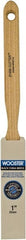 Wooster Brush - 1" Flat Hog Sash Brush - 2-7/16" Bristle Length, 5-1/8" Maple Fluted Handle - Exact Tooling