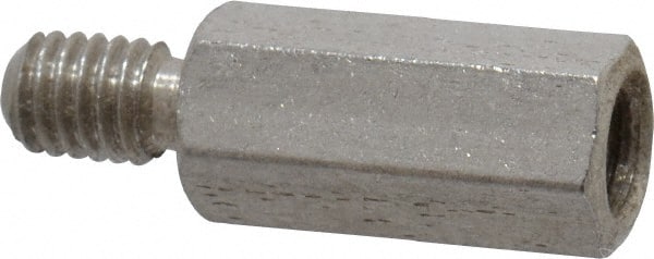 Electro Hardware - M3x0.50, 14.76mm OAL, 4.5mm Across Flats, Stainless Steel Hex Male/Female Circuit Board Standoffs - 6.4mm Thread Depth, 10mm Body Length, Uncoated - Exact Tooling