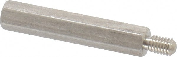 Electro Hardware - M3x0.50, 28.76mm OAL, 4.5mm Across Flats, Stainless Steel Hex Male/Female Circuit Board Standoffs - 6.4mm Thread Depth, 24mm Body Length, Uncoated - Exact Tooling