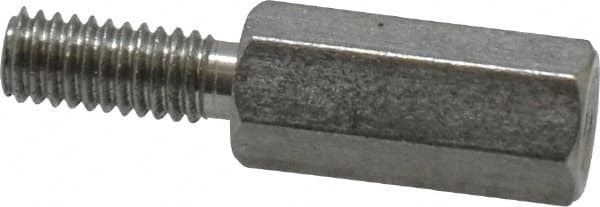 Electro Hardware - M4x0.70, 23.53mm OAL, 6mm Across Flats, Stainless Steel Hex Male/Female Circuit Board Standoffs - 11.1mm Thread Depth, 14mm Body Length, Uncoated - Exact Tooling