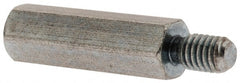 Electro Hardware - #6-32, 1-1/4" OAL, 3/16" Across Flats, Brass Male/Female Hex Circuit Board Standoff - Exact Tooling