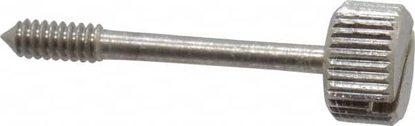 Electro Hardware - Slotted Drive #4-40 UNC 29/32" Length Under Head Captive Screw - 18-8 Stainless Steel, 5/16" Head Diam, 3/16" Head Height, Uncoated - Exact Tooling