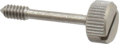 Electro Hardware - Slotted Drive #6-32 UNC 29/32" Length Under Head Captive Screw - 18-8 Stainless Steel, 3/8" Head Diam, 3/16" Head Height, Uncoated - Exact Tooling