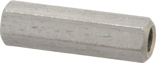 Electro Hardware - M4x0.70, 22mm OAL, 6mm Across Flats, Stainless Steel Hex Partially Threaded Female Circuit Board Standoffs - 22mm Thread Depth, 22mm Body Length, Uncoated - Exact Tooling