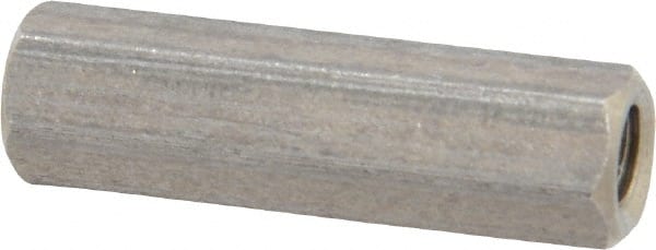 Electro Hardware - M4x0.70, 23mm OAL, 6mm Across Flats, Stainless Steel Hex Partially Threaded Female Circuit Board Standoffs - 23mm Thread Depth, 23mm Body Length, Uncoated - Exact Tooling