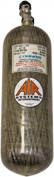 AIR Systems - SCBA/EEBA High Pressure Air Cylinder - Use with SAR - Exact Tooling
