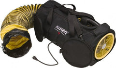 Allegro - 700 CFM, Electrical AC Axial Blower Kit - 8 Inch Inlet/Outlet, 0.25 HP, 115 Max Voltage Rating, 2 Speed - Exact Tooling