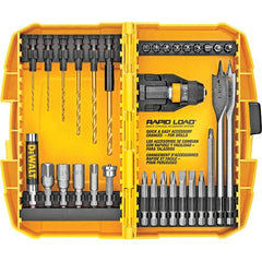 DeWALT - 32 Piece, Screwdriver Bit Set - #1, #2, 1/4" Drive - Exact Tooling