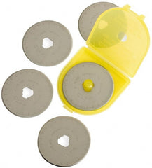 Olfa - 5 Piece Tool Steel Rotary Blade - 45mm OAL - Exact Tooling