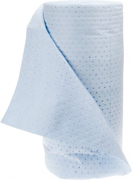 PRO-SAFE - 60 Gal Capacity per Package, Oil Only Roll - 150' Long x 30" Wide, Blue, Polypropylene - Exact Tooling