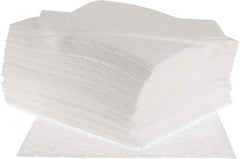 PRO-SAFE - 28 Gal Capacity per Package, Oil Only Pad - 19" Long x 17" Wide, White, Polypropylene - Exact Tooling
