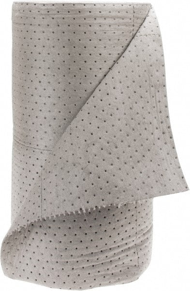 PRO-SAFE - 60 Gal Capacity per Package, Universal Roll - 150' Long x 30" Wide, Gray, Polypropylene - Exact Tooling