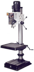 Jet - 20" Swing, Geared Head Drill Press - 12 Speed, 2 hp, Three Phase - Exact Tooling