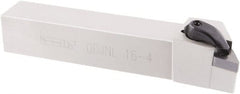 Iscar - DDJN, Left Hand Cut, 7° Lead Angle, 1" Shank Height x 1" Shank Width, Negative Rake Indexable Turning Toolholder - 6" OAL, DNMG Insert Compatibility, Series R-Clamp - Exact Tooling