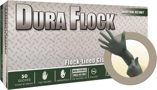 Microflex - Size XL, 8 mil, Industrial Grade, Powder Free Nitrile Disposable Gloves - Exact Tooling