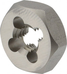 Irwin - 5/8-11 UNC Thread, 1-7/16" Hex, Right Hand Thread, Hex Rethreading Die - Carbon Steel - Exact Tooling