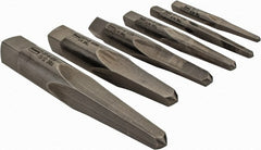 Irwin - 6 Piece Straight Flute Screw Extractor Set - #1 to #6 Size Range - Exact Tooling