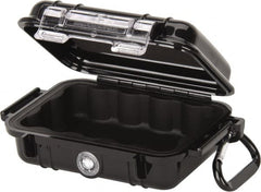 Pelican Products, Inc. - 4-1/16" Wide x 4-1/16" Deep x 2-1/8" High, Clamshell Hard Case - Black, Polycarbonate - Exact Tooling