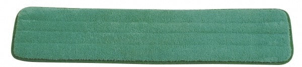 Rubbermaid - 24-1/2" Long x 5-1/2" Wide Microfiber Dust Mop Pad - Hook & Loop, Green - Exact Tooling