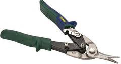 Irwin - 1-5/16" Length of Cut, Right Pattern Aviation Snip - 10" OAL, ProTouch Handle, 18 AWG Steel Capacity - Exact Tooling
