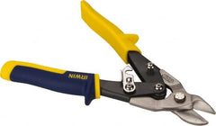 Irwin - 3/4" Length of Cut, Straight Pattern Aviation Snip - 9" OAL, ProTouch Handle, 16 AWG Steel Capacity - Exact Tooling