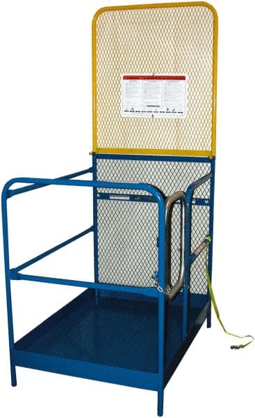 Vestil - 89" Platform - Forklift Work Platform, 1,000 Lb Capacity, 89-5/8" Platform Height, 36" Base Width x 48" Base Depth - Exact Tooling