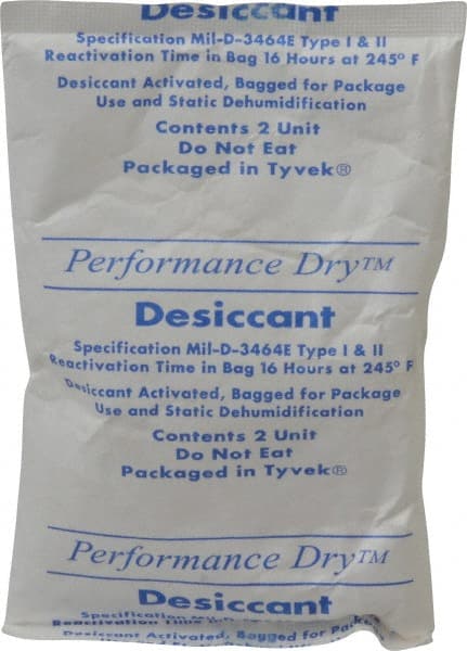 Made in USA - 2 Ounce Desiccant Packet - Silica Gel - Exact Tooling