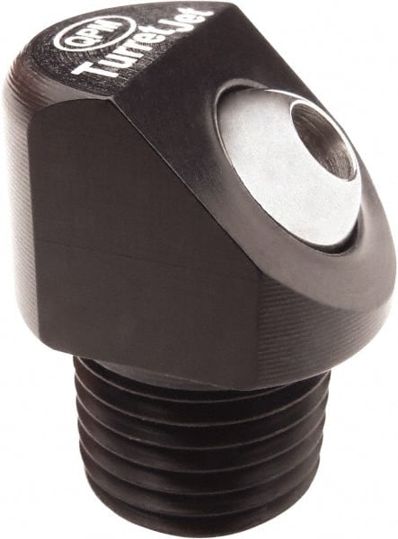 QPM Products - 5/16" Hose Inside Diam, Coolant Hose Nozzle - NPT, for Use with CNC Lathes - Exact Tooling