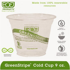 ECO PRODUCTS - Renewable & Compostable Cold Cups - 9 oz - Clear - Exact Tooling