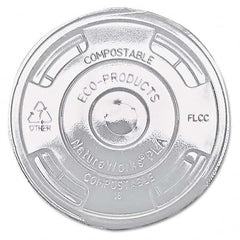 ECO PRODUCTS - GreenStripe Renewable & Compost Cold Cup Flat Lids, F/9-24 oz, 100/PK, 10 PK/CT - Exact Tooling