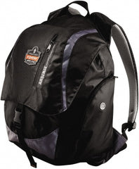 Ergodyne - 4 Pocket, 3600 Cubic Inch, Polyester Back Pack - 15 Inch Wide x 12 Inch Deep x 20 Inch High, Black, Model No. 5143 - Exact Tooling