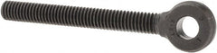 Gibraltar - 3/8-16, External Male Thread, Alloy Steel, Eye Hole Head, Rod End - Black Oxide Finish, 3/8" Shank Diam, 3-1/2" Hole Center to End, Grade 4140, 3" Thread Length - Exact Tooling