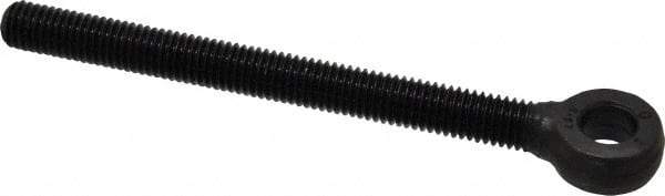 Gibraltar - 1/2-13, External Male Thread, Alloy Steel, Eye Hole Head, Rod End - Black Oxide Finish, 1/2" Shank Diam, 6" Hole Center to End, Grade 4140, 5-3/8" Thread Length - Exact Tooling