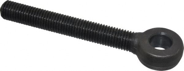 Gibraltar - 3/4-10, External Male Thread, Alloy Steel, Eye Hole Head, Rod End - Black Oxide Finish, 3/4" Shank Diam, 6" Hole Center to End, Grade 4140, 5-1/8" Thread Length - Exact Tooling