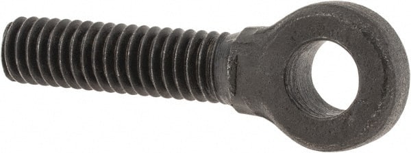 Gibraltar - 5/16-18, External Male Thread, Steel, Eye Hole Head, Rod End - Black Oxide Finish, 5/16" Shank Diam, 1-1/2" Hole Center to End, Grade C-1035 & C-1030, 19/32" Thread Length - Exact Tooling