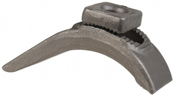 Gibraltar - 5/8" Stud, Carbon Steel, Plain Strap Clamp - 5-1/16" OAL x 1-5/8" Wide x 2-1/4" High, Plain Nose - Exact Tooling