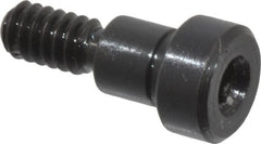 Gibraltar - 1/4" Shoulder Diam x 1/4" Shoulder Length, #10-24 UNC, Hex Socket Shoulder Screw - 1137 Steel, Black Oxide Finish, 3/16" Head Height x 3/8" Head Diam - Exact Tooling