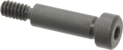 Gibraltar - 1/4" Shoulder Diam x 3/4" Shoulder Length, #10-24 UNC, Hex Socket Shoulder Screw - 1137 Steel, Black Oxide Finish, 3/16" Head Height x 3/8" Head Diam - Exact Tooling