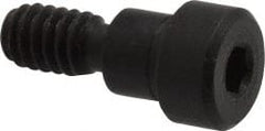 Gibraltar - 5/16" Shoulder Diam x 1/4" Shoulder Length, 1/4-20 UNC, Hex Socket Shoulder Screw - 1137 Steel, Black Oxide Finish, 7/32" Head Height x 7/16" Head Diam - Exact Tooling