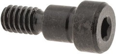 Gibraltar - 5/16" Shoulder Diam x 5/16" Shoulder Length, 1/4-20 UNC, Hex Socket Shoulder Screw - 1137 Steel, Black Oxide Finish, 7/32" Head Height x 7/16" Head Diam - Exact Tooling