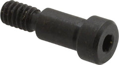 Gibraltar - 5/16" Shoulder Diam x 1/2" Shoulder Length, 1/4-20 UNC, Hex Socket Shoulder Screw - 1137 Steel, Black Oxide Finish, 7/32" Head Height x 7/16" Head Diam - Exact Tooling