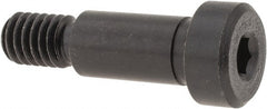 Gibraltar - 3/8" Shoulder Diam x 3/4" Shoulder Length, 5/16-18 UNC, Hex Socket Shoulder Screw - 1137 Steel, Black Oxide Finish, 1/4" Head Height x 9/16" Head Diam - Exact Tooling