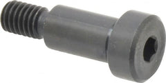 Gibraltar - 1/2" Shoulder Diam x 7/8" Shoulder Length, 3/8-16 UNC, Hex Socket Shoulder Screw - 1137 Steel, Black Oxide Finish, 5/16" Head Height x 3/4" Head Diam - Exact Tooling