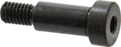 Gibraltar - 1/2" Shoulder Diam x 1" Shoulder Length, 3/8-16 UNC, Hex Socket Shoulder Screw - 1137 Steel, Black Oxide Finish, 5/16" Head Height x 3/4" Head Diam - Exact Tooling